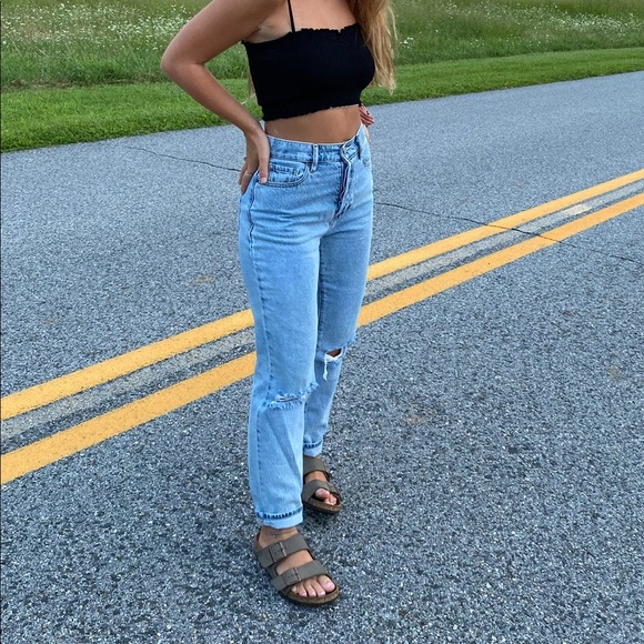 Pacsun High Rise Straight Leg Blue Jeans, Size 24, Great condition - Picture 2 of 6